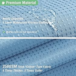 Dynamene Long Fabric Shower Curtain - 78 inch Long