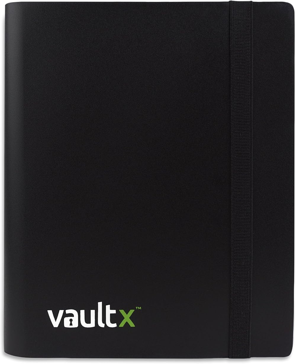 Vault X 4 Pocket Trading Card Binder Strap 160 Cards Standard Side-Loading