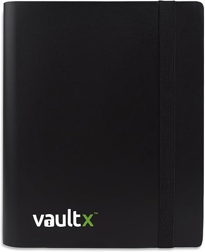 Vault X 4 Pocket Trading Card Binder Strap 160 Cards Standard Side-Loading