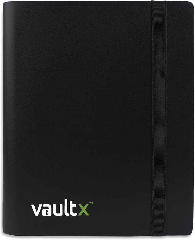 Vault X 4 Pocket Trading Card Binder Strap 160 Cards Standard Side-Loading