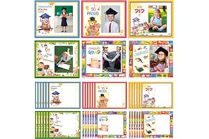 Kathfly 36 Pcs Kindergarten Graduation Picture Frames 2025 Prek Preschool Grad Photo Frame 3.3 x 4.9 Inch Congratulation Graduation Gifts for Kids Classroom School Supplies Favors(Various Styles)