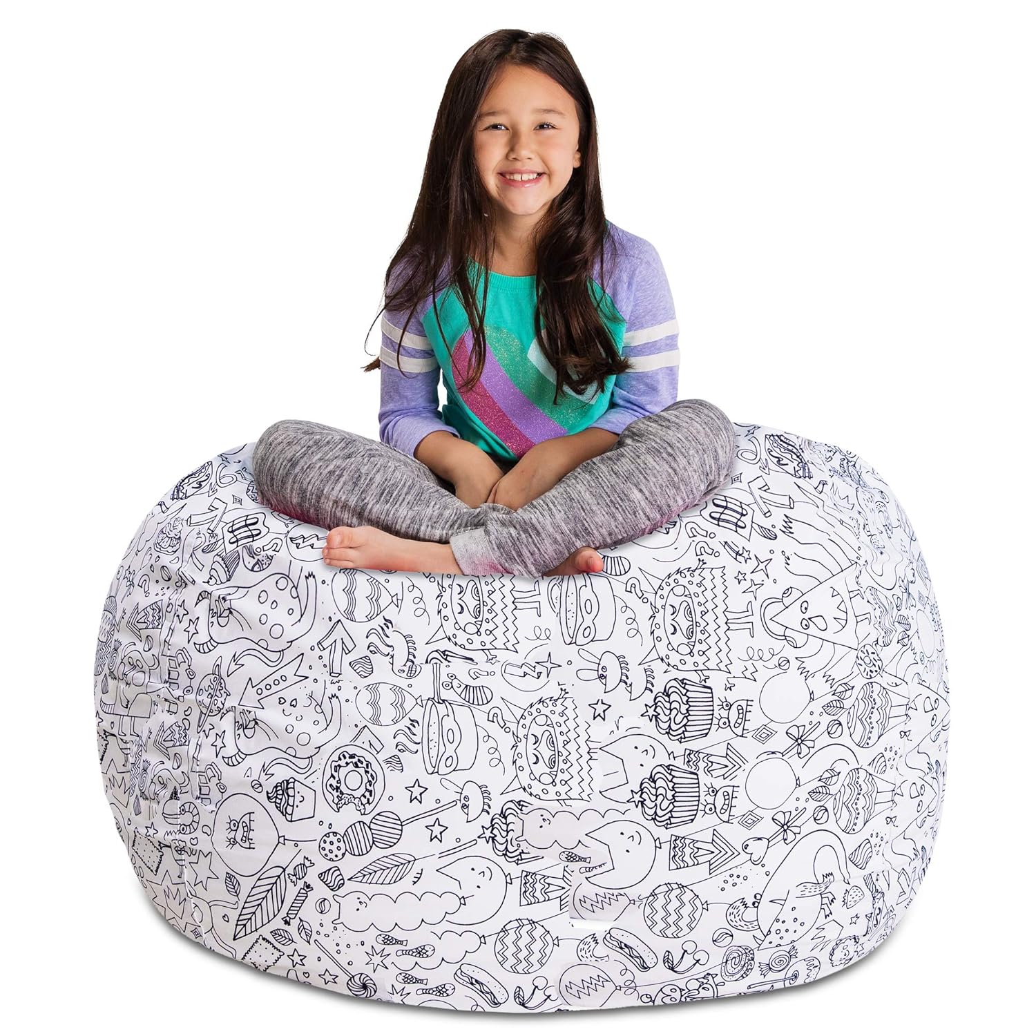 Best creative qt stuffed animal storage bean bag chair
