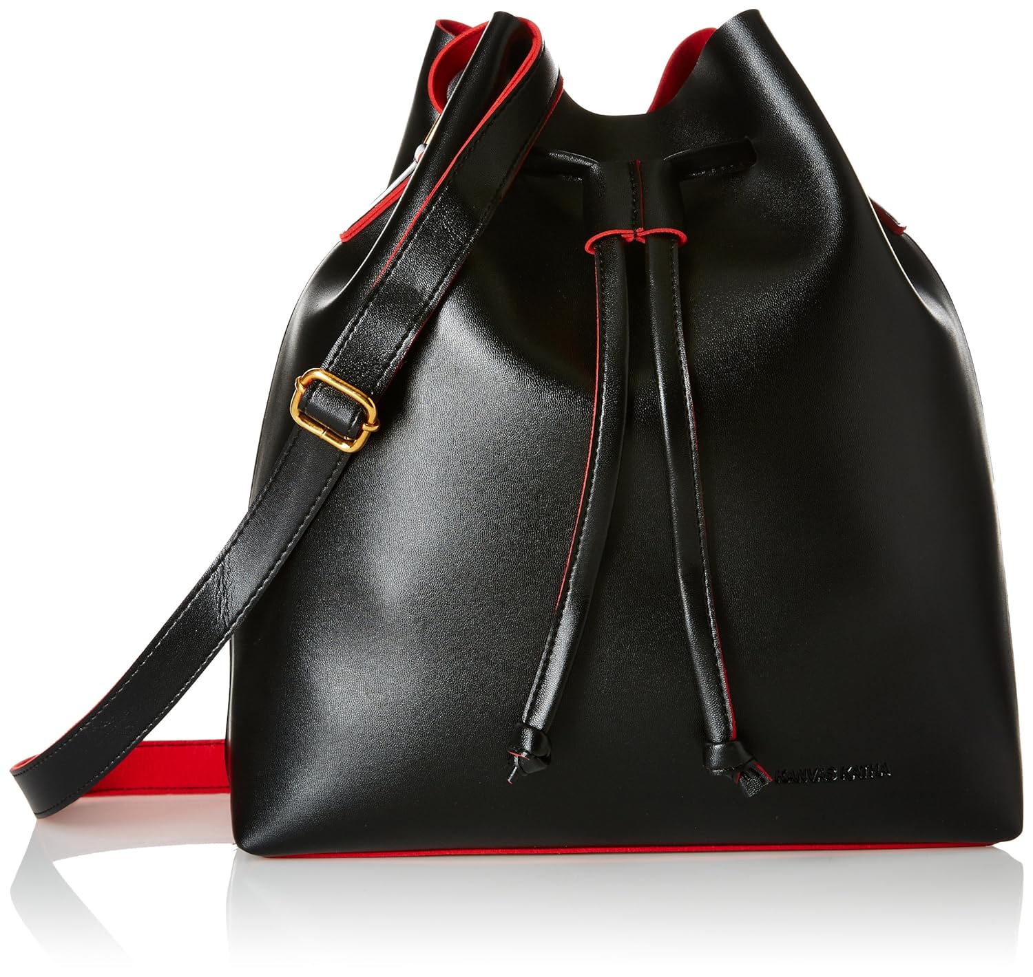 kanvas katha women's sling bag (black)