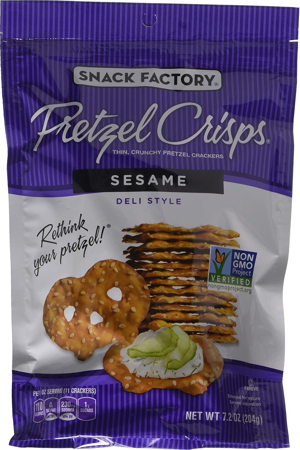 Snack Factory Pretzel Crisp Sesame