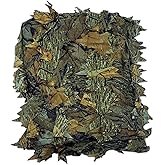 AYIN Camo Netting 3D Leafy Camouflage Net for Hunting, Tree Stands Concealment, Traping, Sunshade, Decoration, Shooting, Paint Ball and More, 5 ft X 12 ft