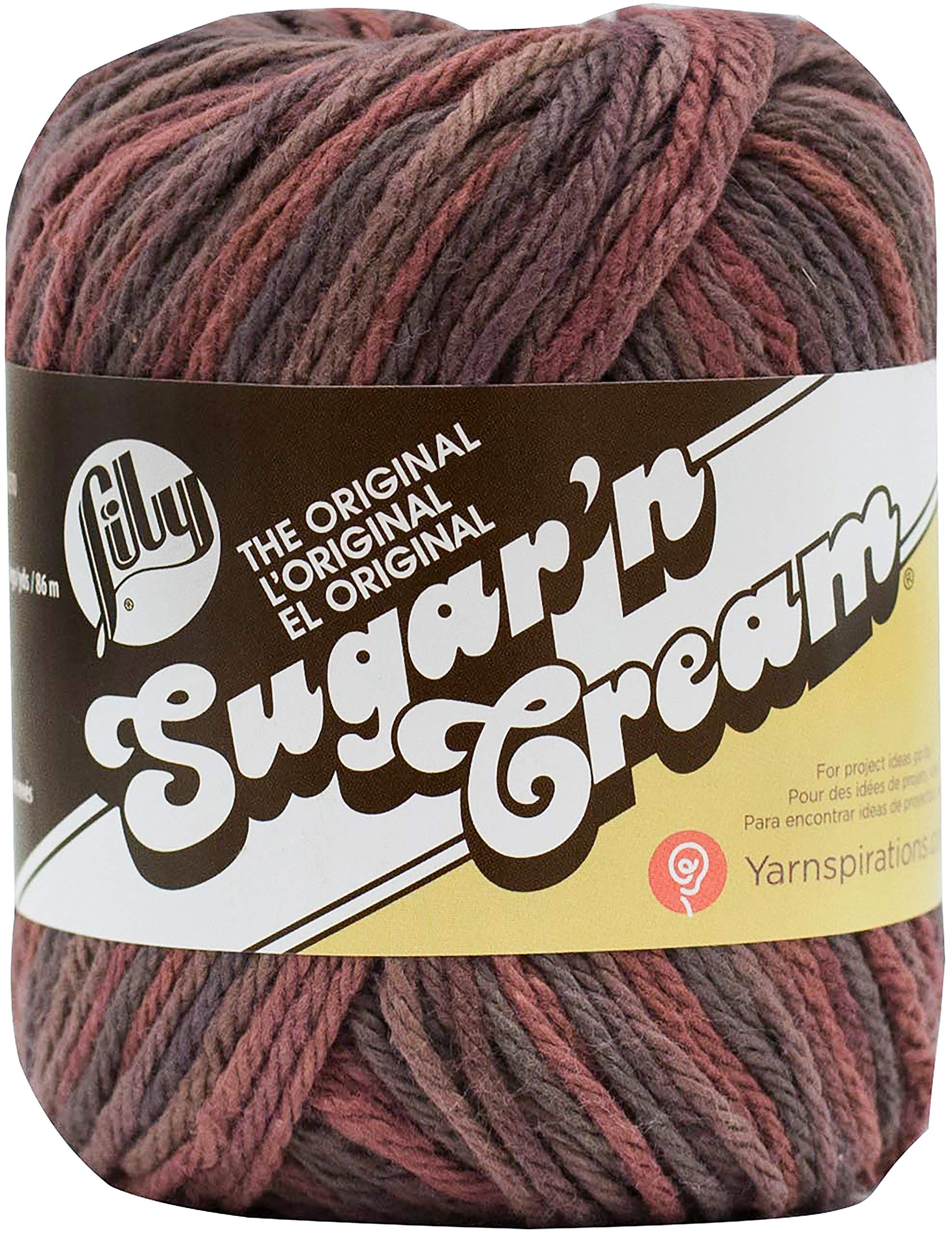 Lily Sugar 'N Cream The Ombre Yarn - (4) Medium Gauge 100% Cotton - 2 oz - Terra Firma - Machine Wash & Dry