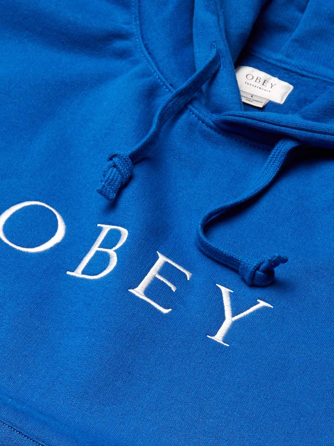 Obey Men's Sweatshirt, Recycled Yarns, Ideals Sustainable Logo Hood: Clothing