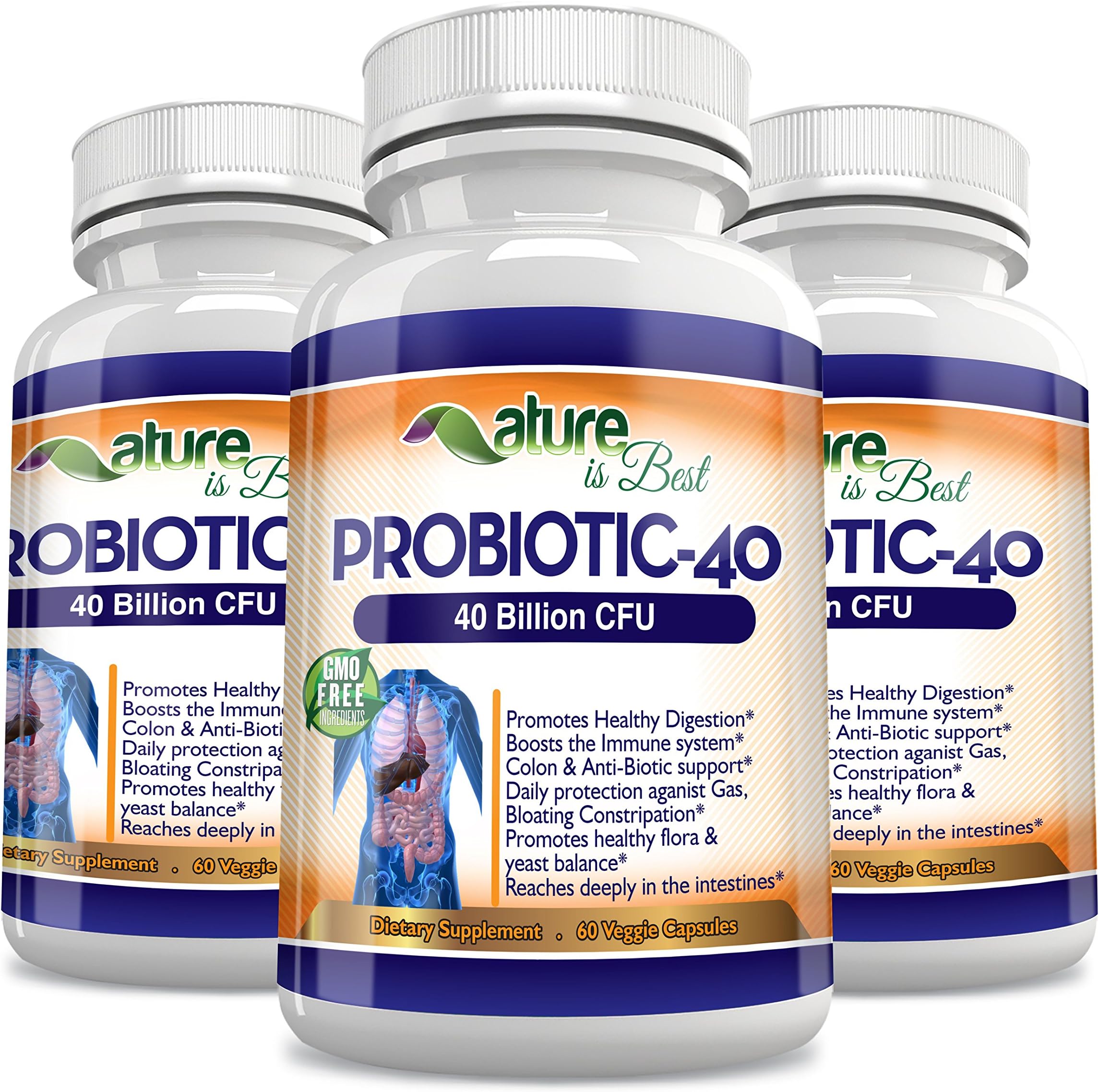 Best Probiotic Supplement - 60 Digestive Probiotic Capsules, for Support & Weight Loss - Probiotics for Men/for Women – Millions of Live Cultures to Renew Your Body & Life