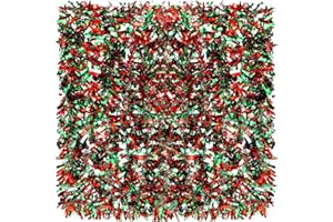 Dingion 59 Feet Christmas Tinsel Garland Metallic Twist Ornaments Hanging Glitter Xmas Garland for Christmas Tree Indoor Outdoor Decoration Party Supplies(Silver, Red, Green)