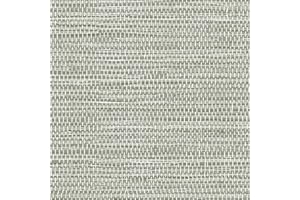 JiffDiff Grasscloth Wallpaper Peel and Stick Cream Grassweave Stick on Wallpaper Textured Self Adhesive Contact Paper 17.3"x118"