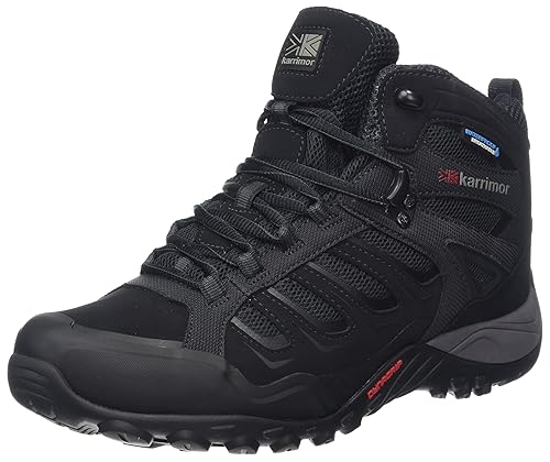 karrimor mens helix mid weathertite hiking boots black