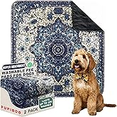 PUPIBOO Washable Pee Pads for Dogs and Cats - Super Absorbent Reusable Puppy Training Pads - 100% Waterproof, Leak-Proof & Non-Slip Whelping Pads for Pet Housebreaking