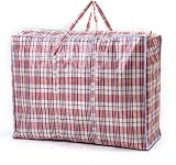 VIROSA Extra Large Laundry Bags Pack of 5 80x60x30cm Red Black Blue Durable view 2