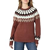 Amazon Essentials (Demi's Pick) Women's Oversized-Fit Fair Isle Crewneck Sweater