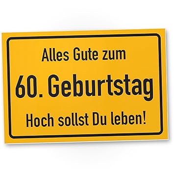 Dankedir 60 Geburtstag Stadtschild Kunststoff Schild Geschenk 60 Geburtstag Geschenkidee Geburtstagsgeschenk Sechzigsten