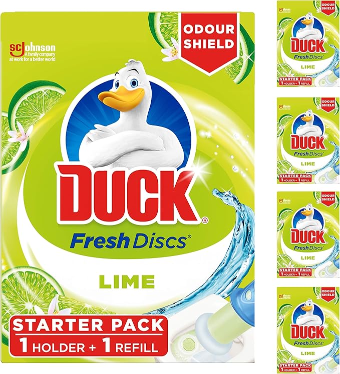 Duck Toilet Fresh Discs Holder Lime 36ml, Pack of 5 Amazon.co.uk