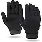 Illinois Glove Company, Touchscreen Mechanics Gloves, Synthetic Suede Palm, Spandex Back, Unlined