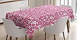 Lunarable Hearts Tablecloth, Valentines Day Heart