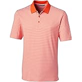 Cutter & Buck Mens Moisture Wicking Drytec UPF 50 Forge Tonal Stripe Polo Shirt