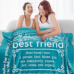 FILO ESTILO Funny Best Friend Friendship Blanket