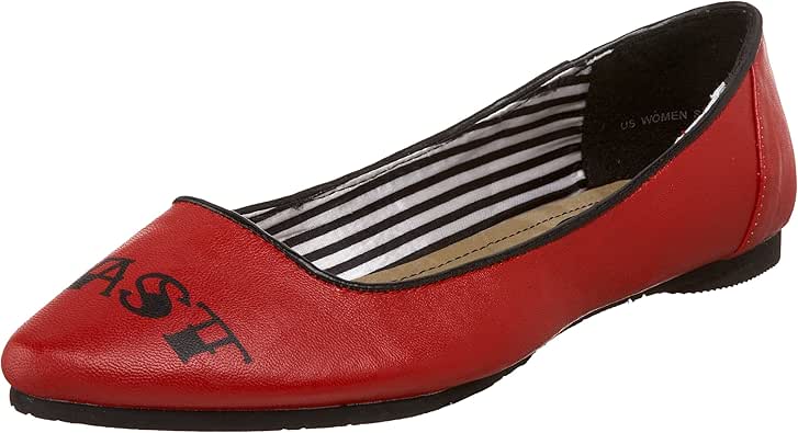 Draven Shoes Women�s Hold Fast Flat, Red, 5 M