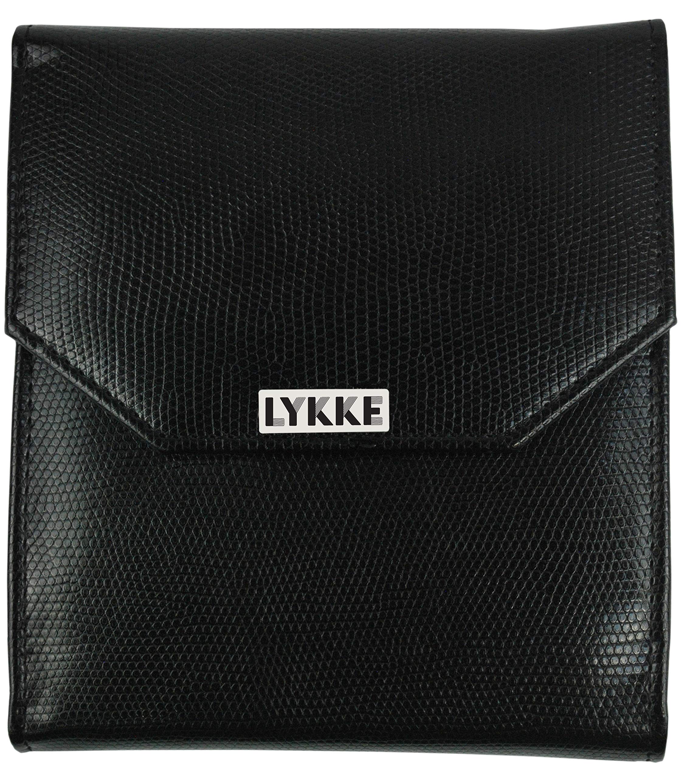 LYKKE Crochet Hook Set Driftwood Black Faux Leather