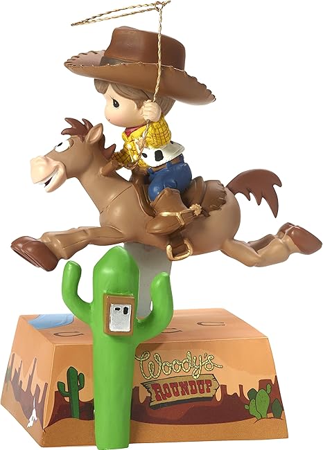 Amazon Com Precious Moments 1760 You Ve Got A Friend In Me Musical Rocking Bullseye Horse With Boy As Woody Disney Showcase Toy Story Resin Music Box Multicolor Home Kitchen