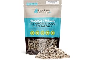 Raw Paws Freeze-Dried Green Beef Tripe for Dogs & Cats, 8-oz - Made in USA - Raw Freeze Dried Dog & Cat Treats - Free-Range C