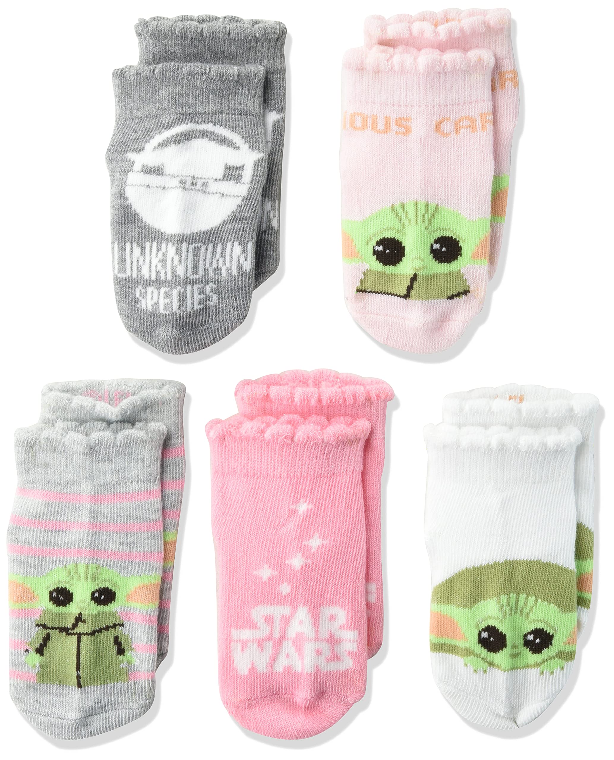 STAR WARS unisex-baby The Mandalorian 5 Pack Shorty Socks