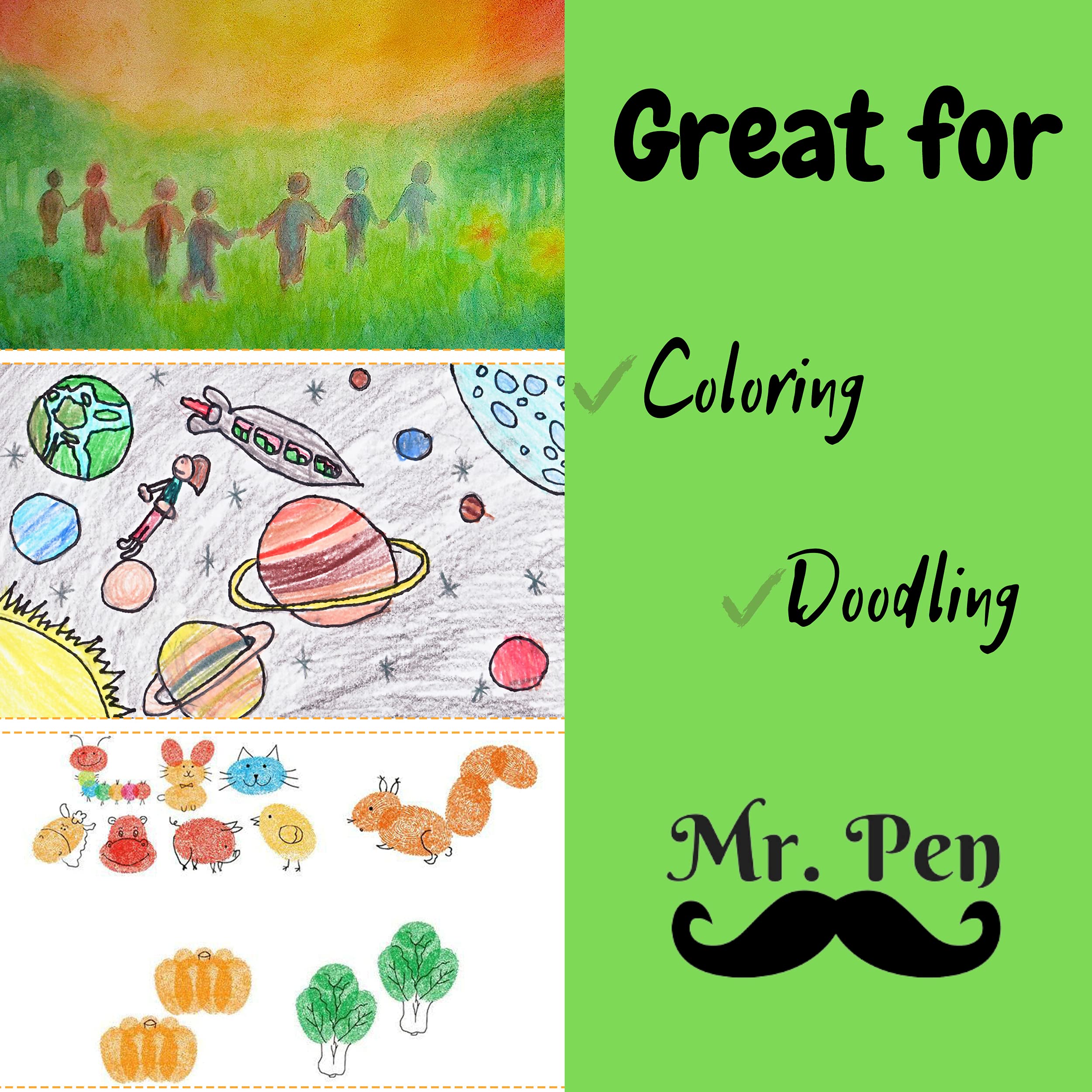 Mr. Pen Washable Gel Crayons, 20 Pack, Twistable, Non-Toxic, Kids & Adult Coloring Crayons