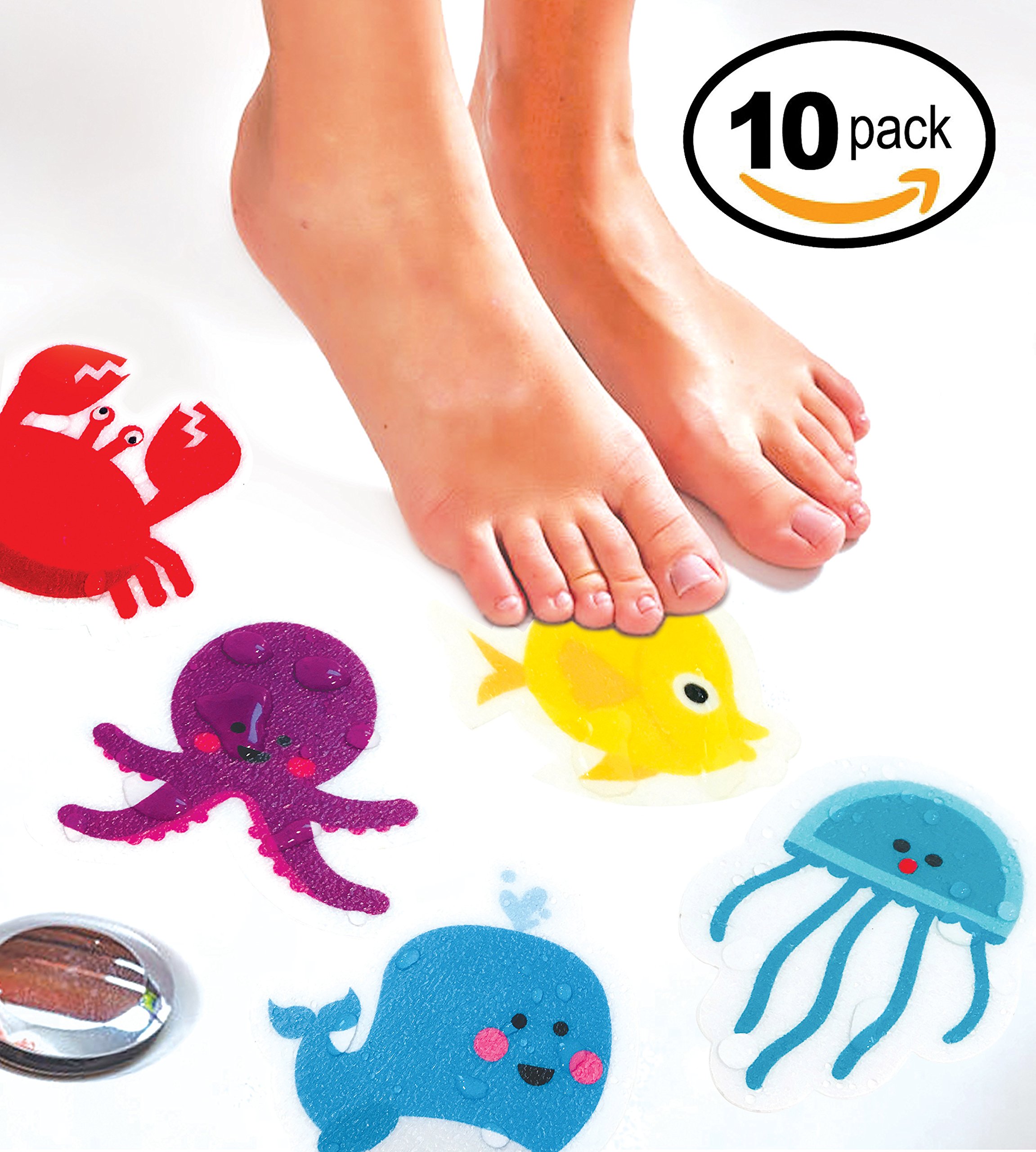 Dreambaby NonSlip Bath Appliques, 10 Count Baby