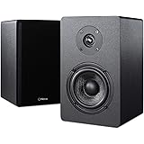 Micca PB42X Powered Bookshelf Speakers, 30-Watt RMS Power, Active Near Field Studio Monitors, 2-Way (Black, Pair)