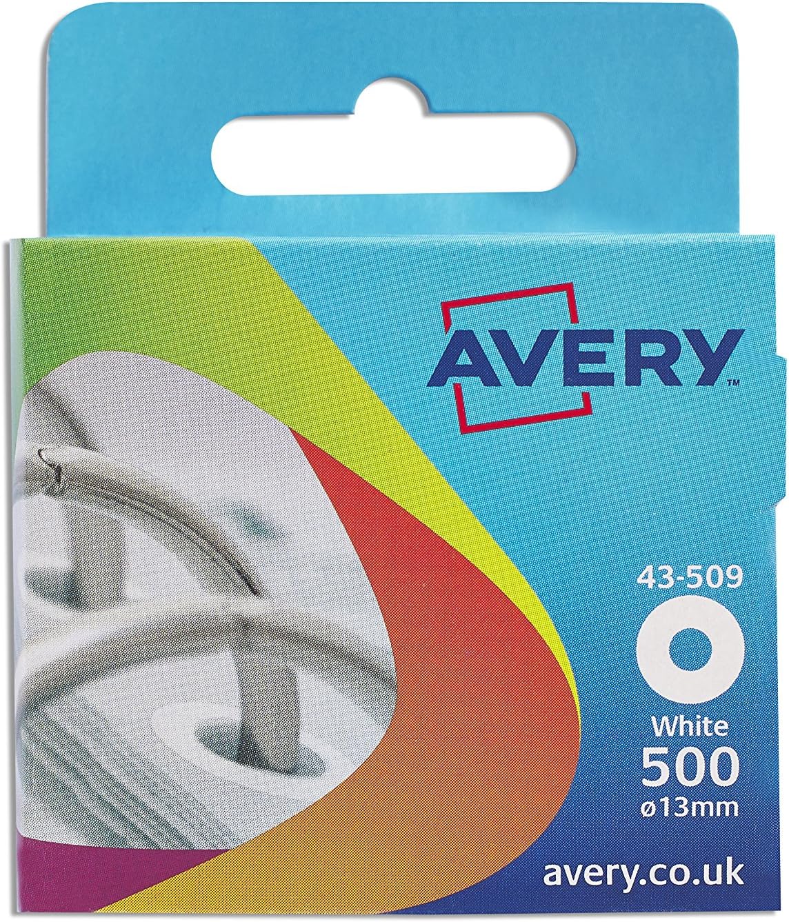 Avery 43509 Reinforcement Ring (13 mm Dia, 500 Labels) White Amazon