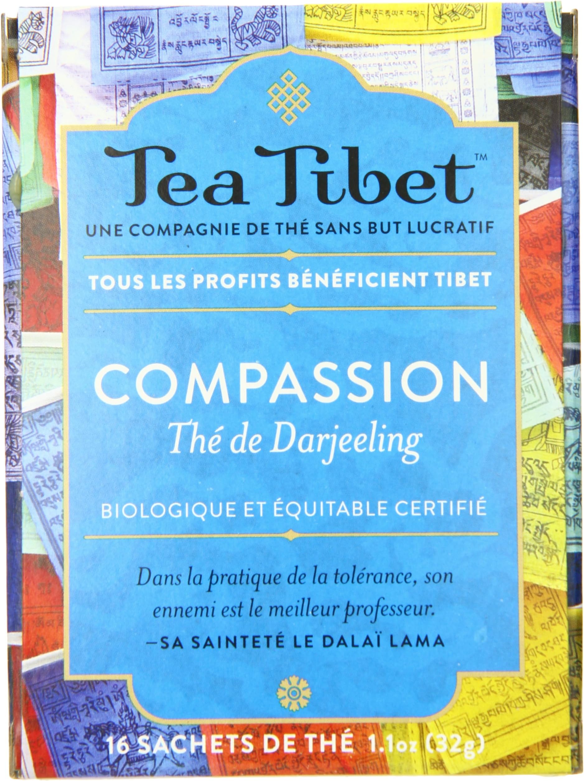 Tea Tibet Tea, Darjeeling Compassion, 16 Count