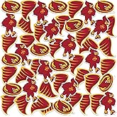 Iowa State University Secondary Logo Vinyl Sticker Pack – 50 Waterproof Cyclones Tornado Icons & Cardinal Mascot Head Decals for Laptop, Water Bottle, Tablet, Car, Skateboard & More