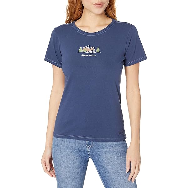 Clearance T-shirts Life Is Good Women's Flower Tall Flag