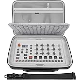 GEEKRIA Hard Shell Travel Case Compatible with Elektron Model Samples/Model Cycles, Audio Sampler Carrying Bag (Dark Gray)