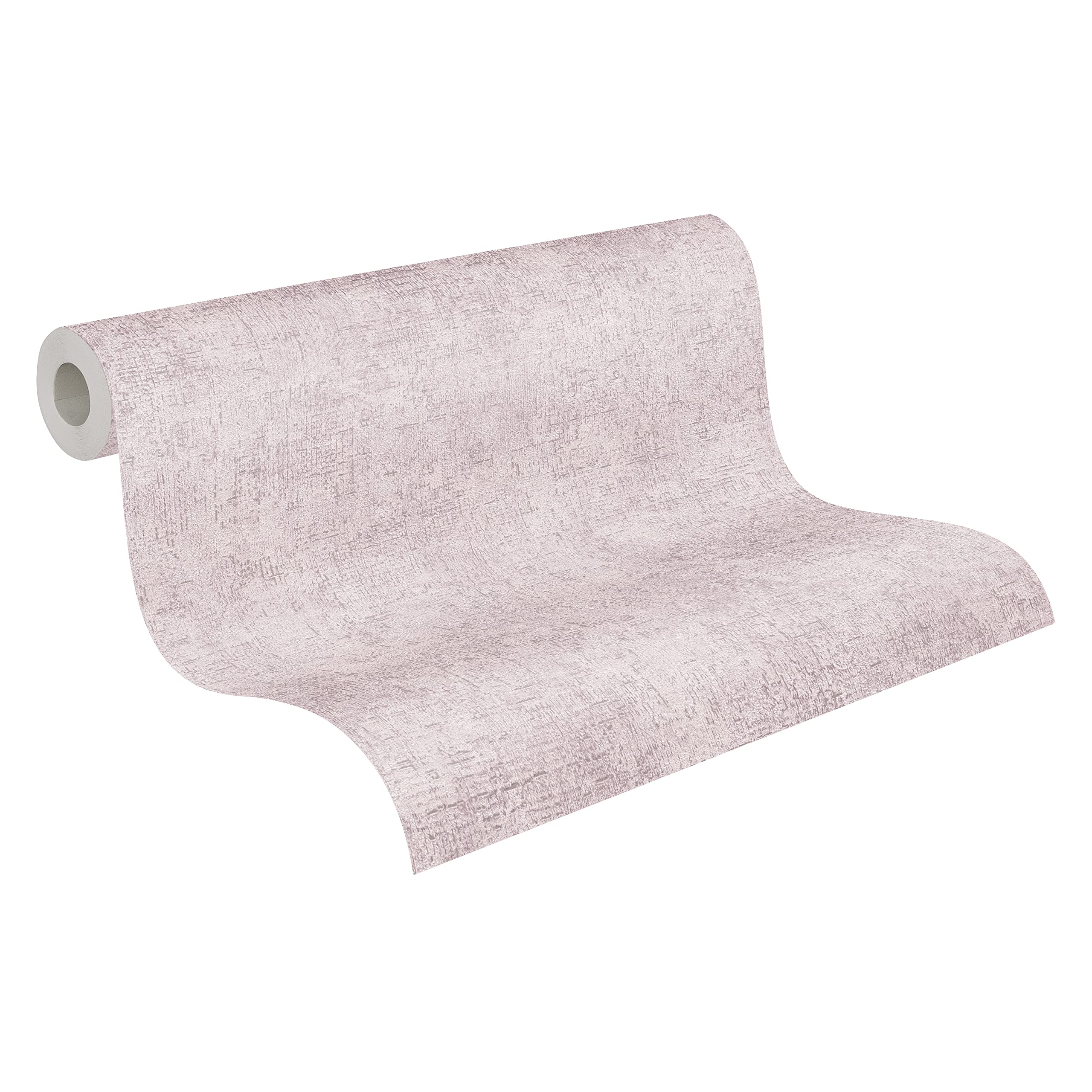 A.S. Création Plain Wallpaper Trendwall 2 Non-Woven Wallpaper 10.05 m x 0.53 m Pink Shiny Made in Germany 380894 38089-4