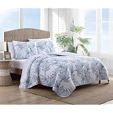 Tommy Bahama - Twin Quilt Set with Shams, Cotton, Reversible | Soft and Lightweight, All-Season Layering, Versatile Bed Cover, Coordinated Bedroom Style, Easy Care, Everyday Comfort