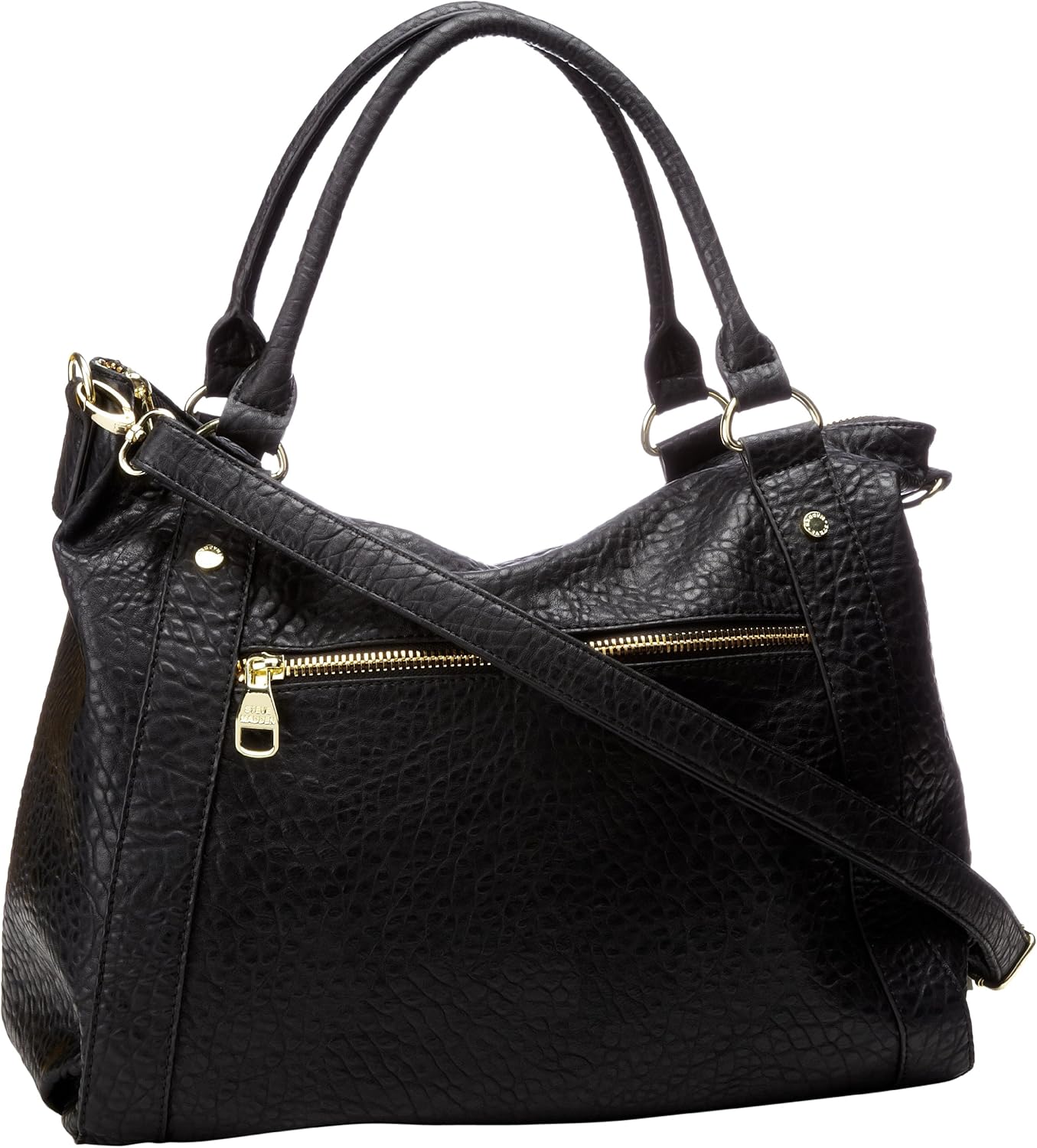 steve madden black duffle bag