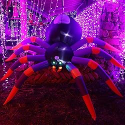 ATDAWN 8 Ft Halloween Inflatable Spider, Giant Blow