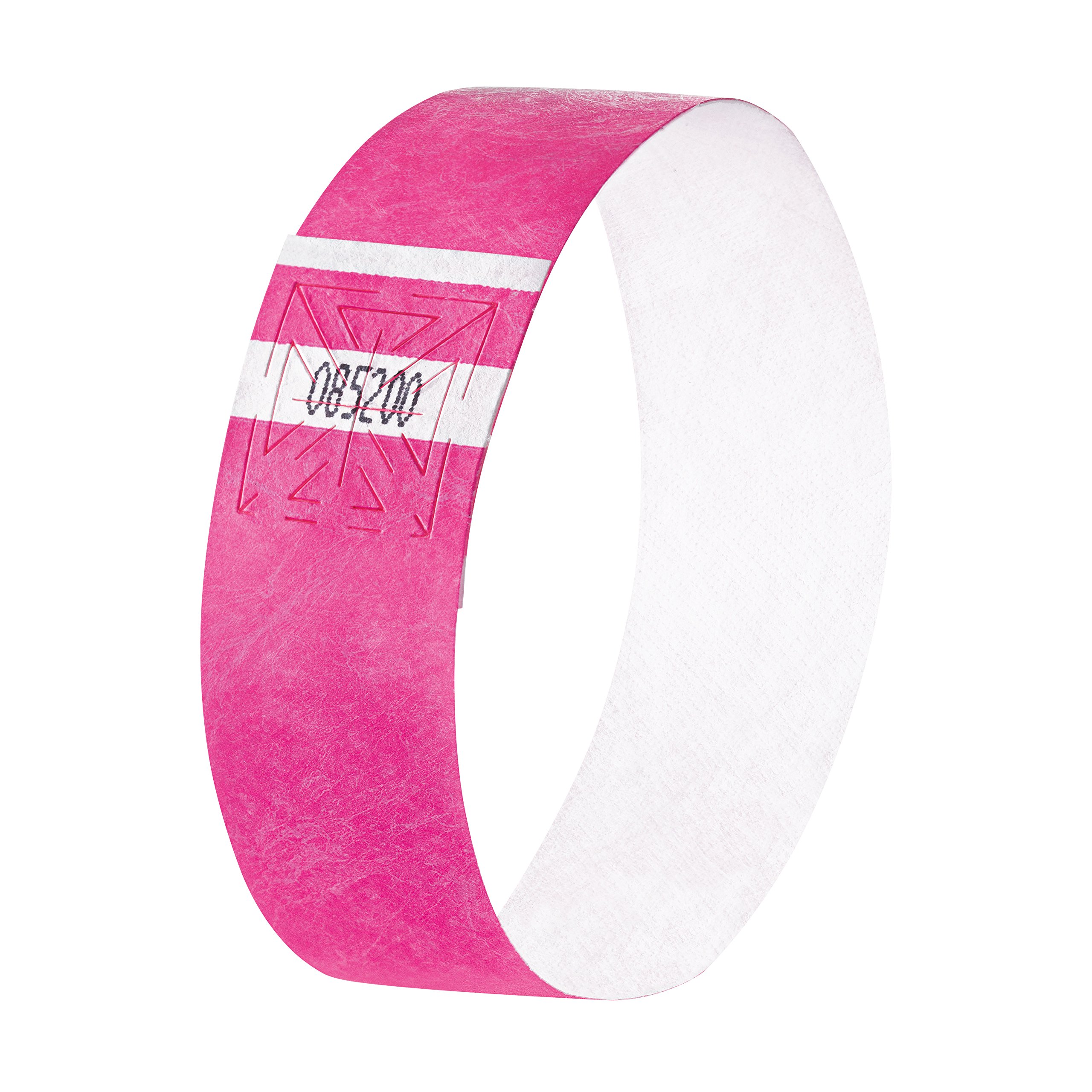 SIGEL EB210 Event Wristband, soft, 25.5 x 2.5 cm, neon Pink, 120 Pieces