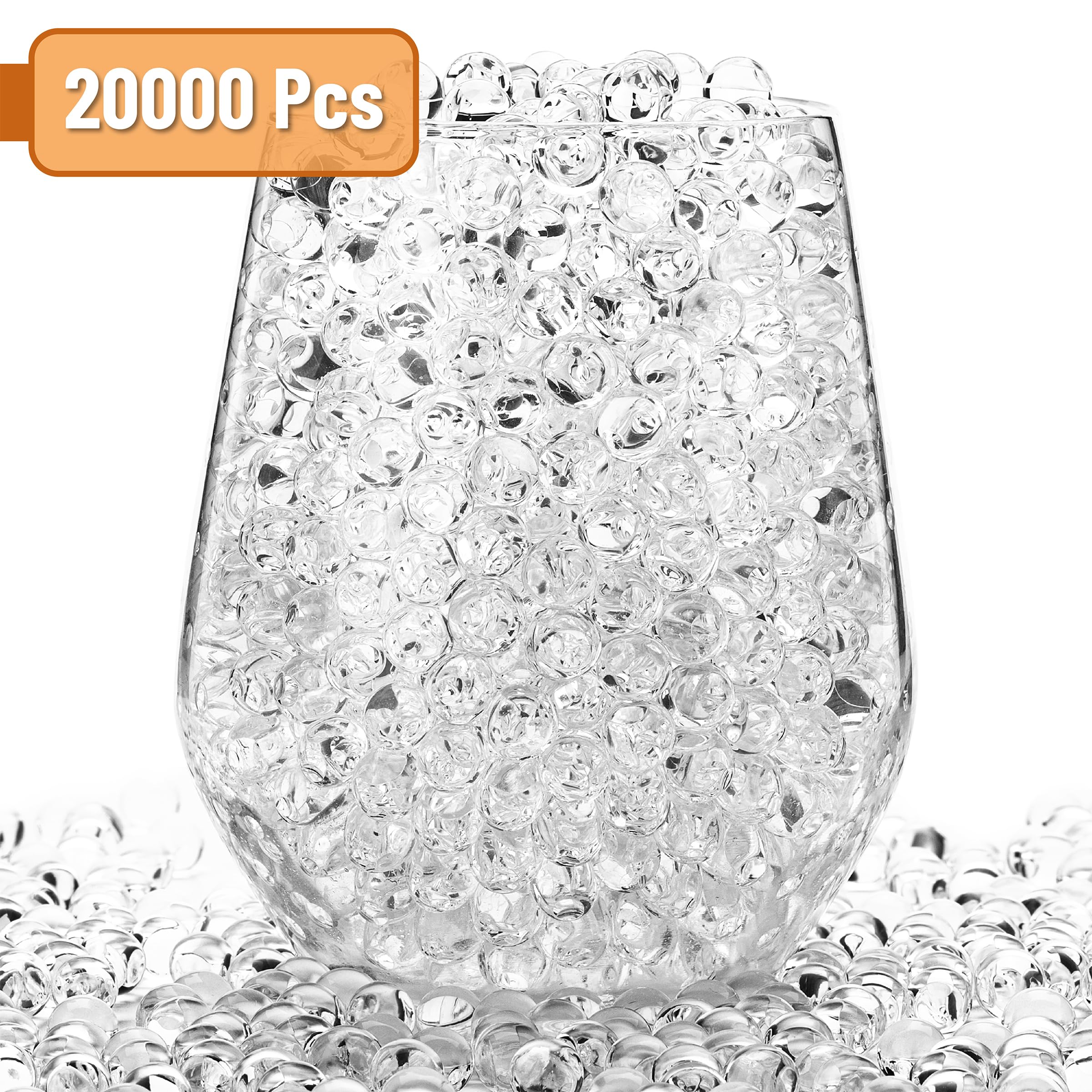 Mr. Pen Clear Water Beads, 20000 pcs, Non Toxic, Gel Beads for Vases & Plants