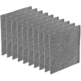 PATIKIL 120mm Filter Foam Sponges, 10 Pack Sponge Sheet Replacement Media Pad for Computer, Ventilator, Fan, Black