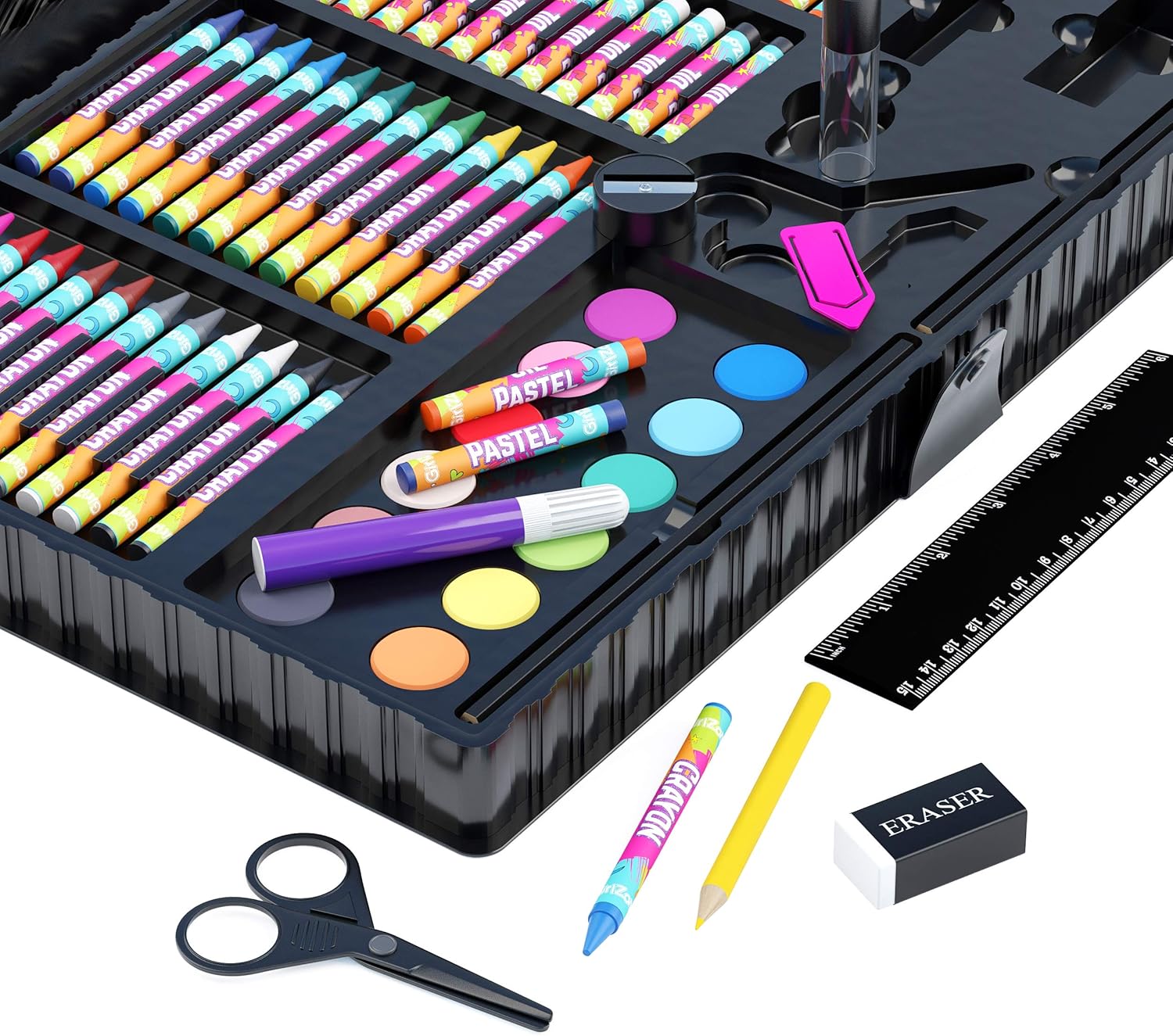 GirlZone Art Set for Girls, 118 Pieces Arts and Crafts Kit for Kids, Great Gift for Girls: Toys & Games