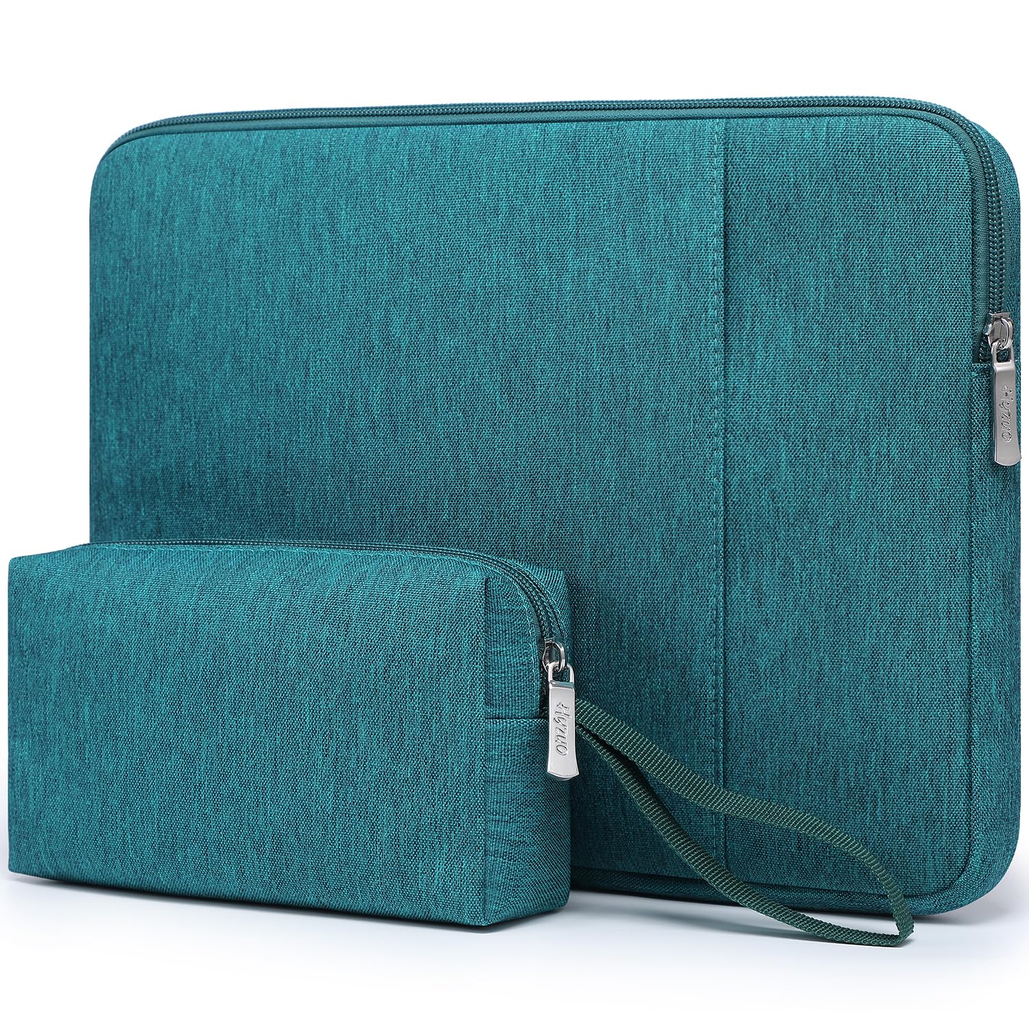 HYZUO 14-15 Inch Laptop Sleeve Bag Set for MacBook Air 15 M5 A3448 M4 M3 M2 2026-2023, MacBook Pro 15, XPS 14/15 Plus, 15" Surface Laptop, NoteBook Case for 14" HP Lenovo Asus Acer, Dark Green