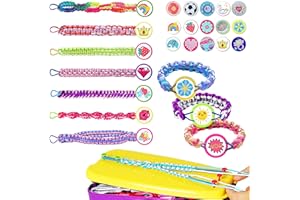 Yazhiji 134pcs Friendship Bracelet Making Kit Toys for Teen Girls, Ages 6 7 8 9 10 11 12 Year Old Girl Gifts, Birthday Party Present Arts and Crafts Gimp String Jewelry Maker Tool, Kids DIY Activity