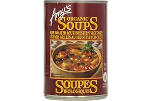 Amy’s Kitchen Fire Roasted Southwestern Vegan Vegetable Soup – Gluten-Free, Dairy-Free, Soy-Free, Kosher, Plant-Based, 398ml 