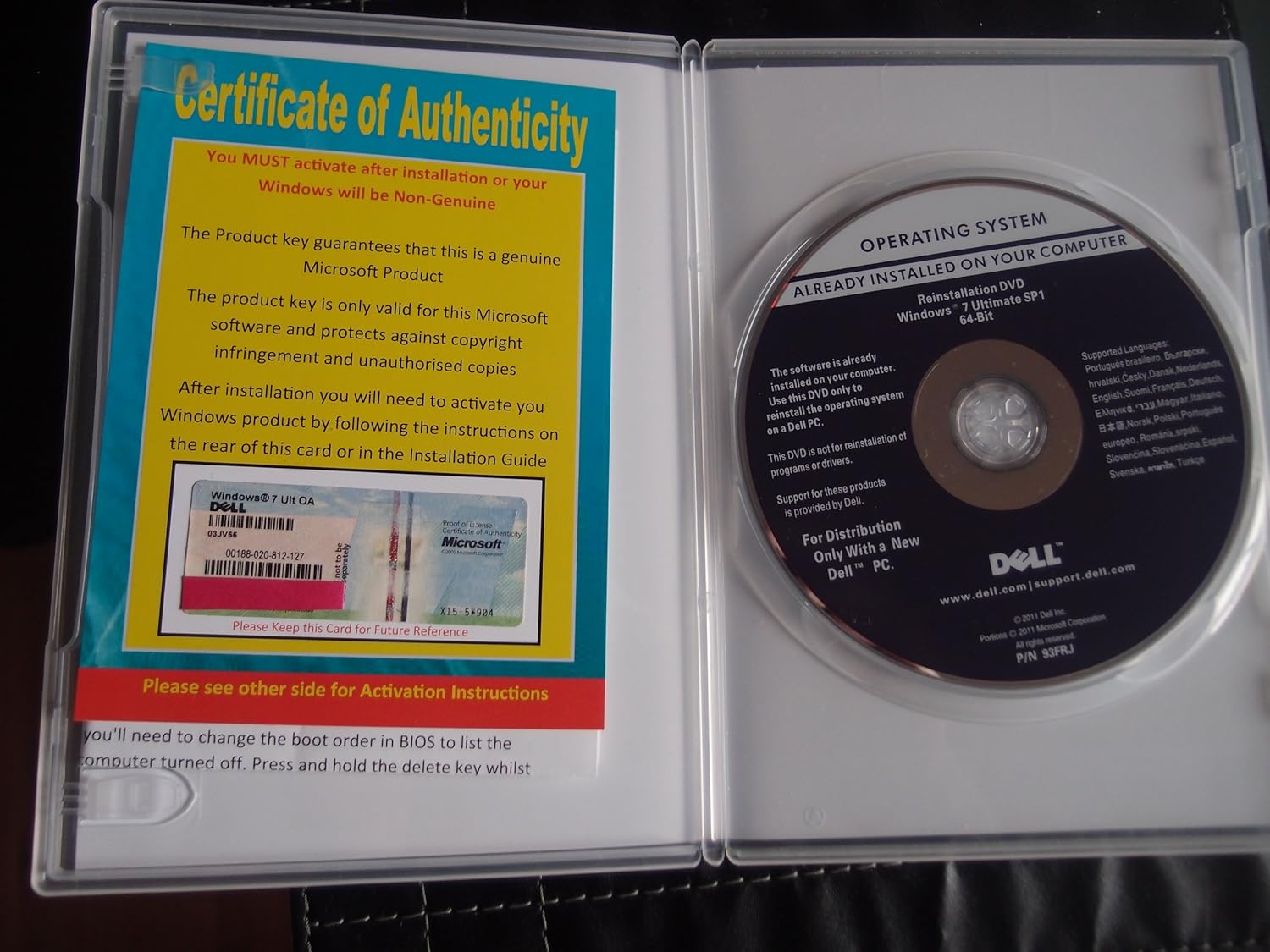 Windows 7 Ultimate Software 32 And 64bit Full Version Amazon Co Uk Software