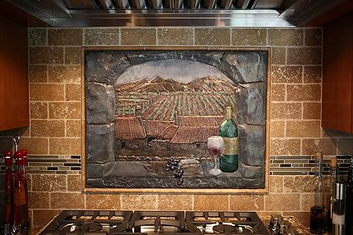 Amazon Com The Vineyard Metal Mural Backsplash Handmade